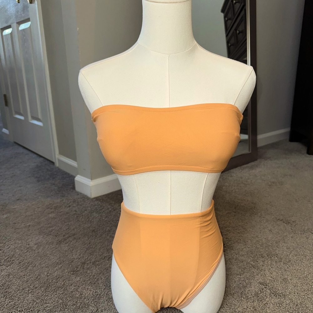 J. Crew strapless high waisted bikini